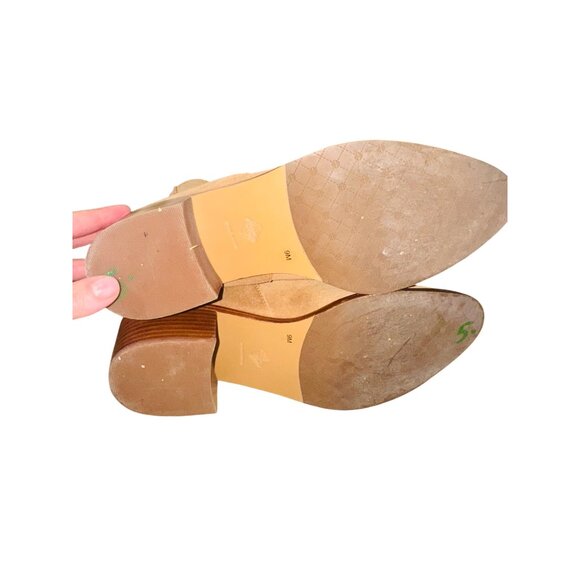 Antonio Melani Womens Genuine Camel Suede Leather Boho Western Ankle Boots 9M - Picture 11 of 13